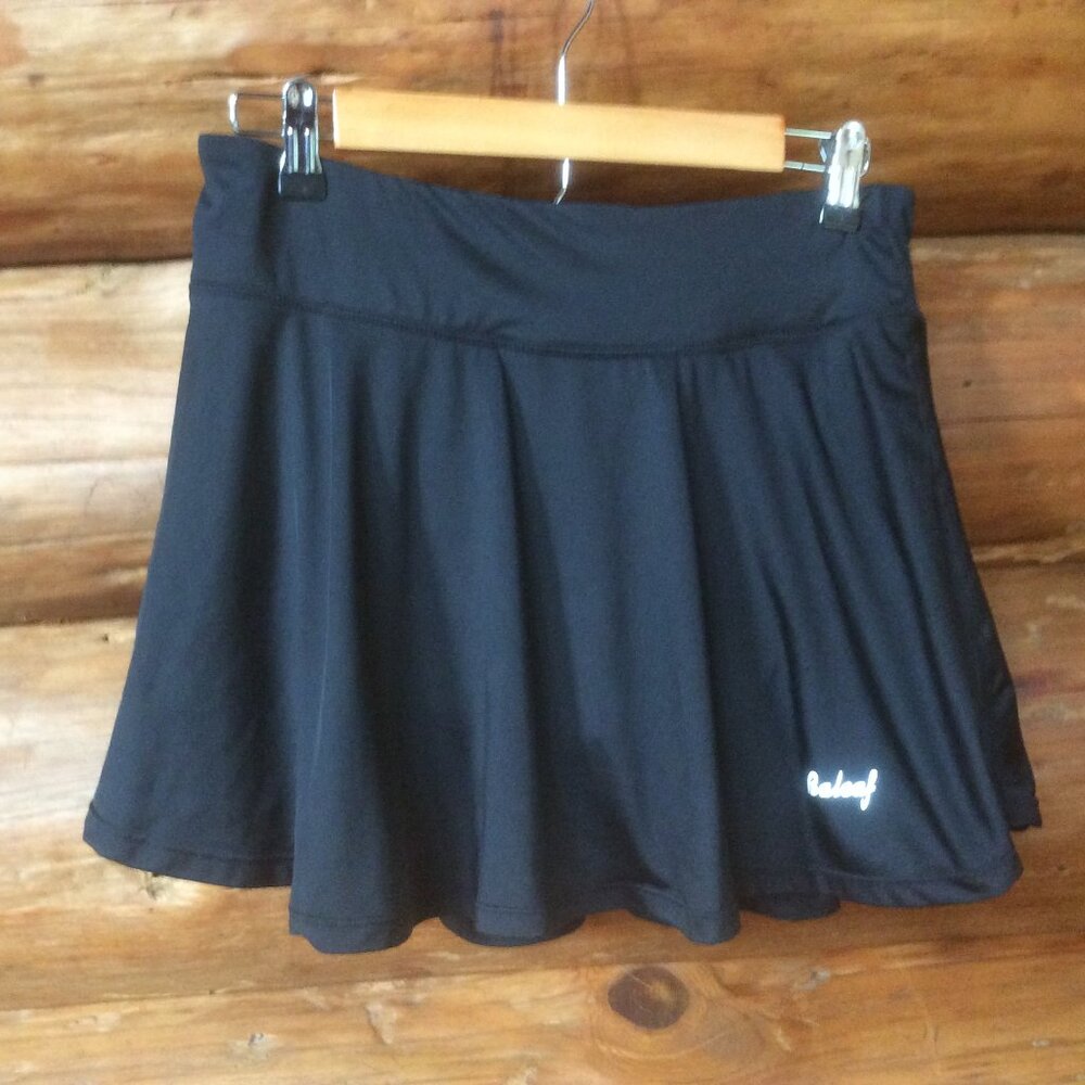 Baleaf Black Activewear Sporty Golf Pickleball Tennis Skort Size Large